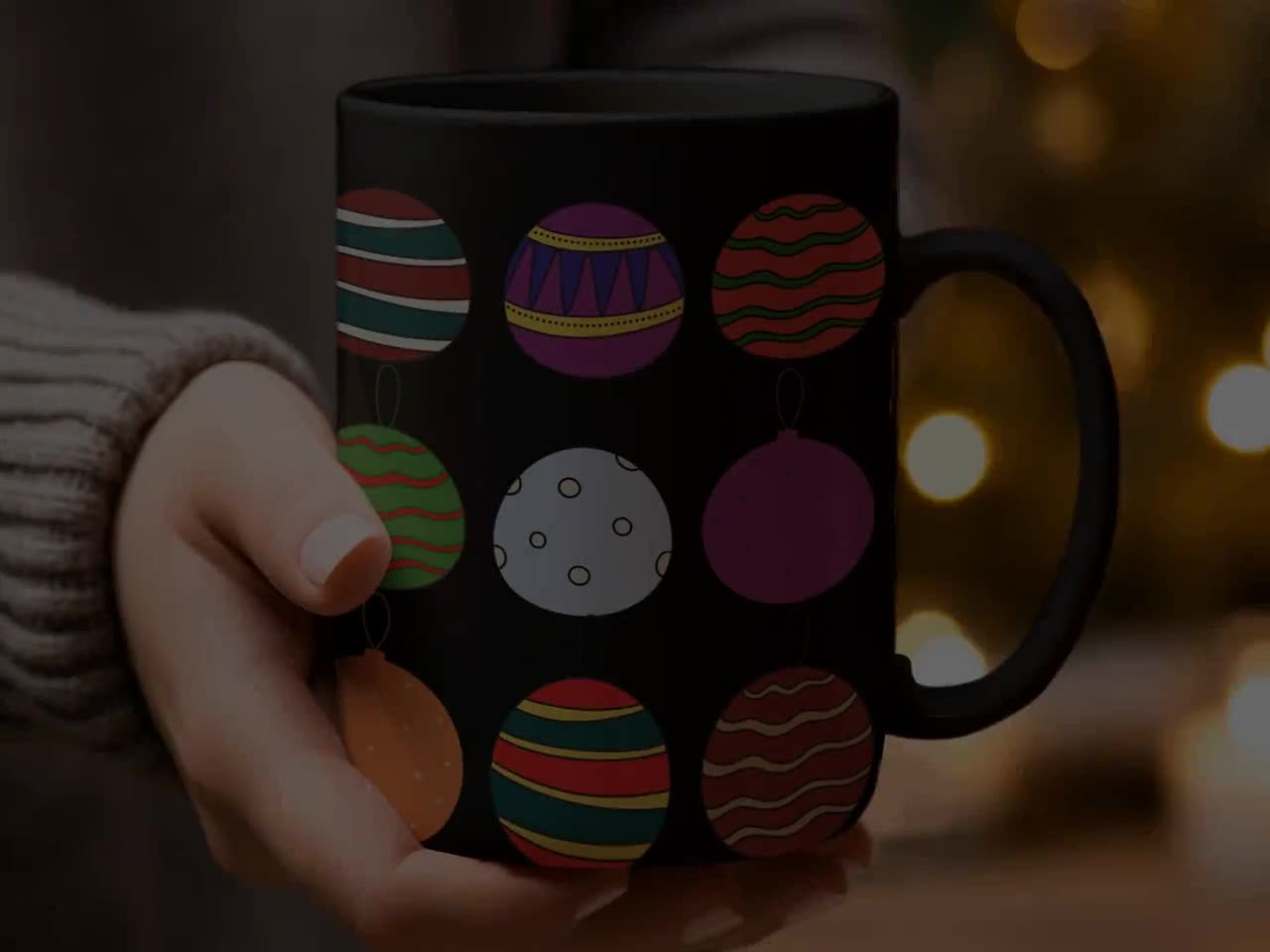 クリスマスオーナメントマグ、ホリデーデコレーションマグ、お祝い